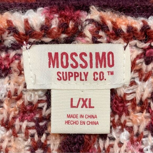 Mossimo Women’s Size L/XL Aztec Knit Oversized Open Front Cardigan - Picture 10 of 12